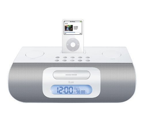 Childrens Toyshop  Electronics : iLuv i177 -  Alarm Clock Radio With iPod Docking System -  White