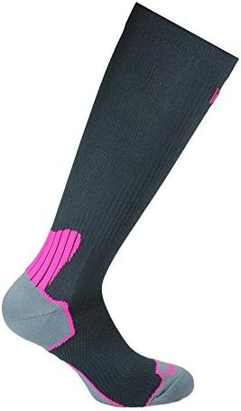 Norfolk Branded Women's Compression Running / Cycling Long Calf Sports Socks - Benoit 5-7 Black