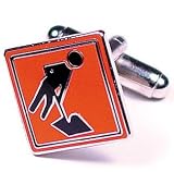 Construction Cufflinks - Famous Signs Themed Formal Wear - Cufflinks