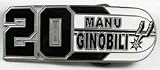 Manu Ginobili San Antonio Spurs Player Belt Buckle, NBA Basketball Buckle