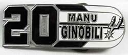 Manu Ginobili San Antonio Spurs Player Belt Buckle, NBA Basketball Buckle