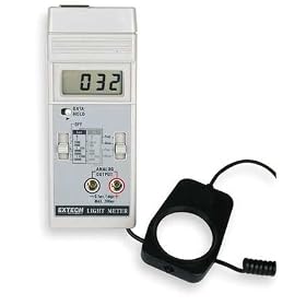 EXTECH 401025 Digital Light Meter,0-5000 Foot Candles