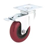 Steelex D2612 5-Inch 300-Pound Swivel Double Lock Polyurethane Plate Caster