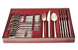 24 Piece cutlery set with satin finish