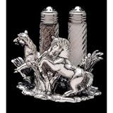 Arthur Court Horse Salt-and-Pepper Set in Stand