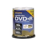 Aleratec 300114 16x LightScribe Duplicator Grade DVD+R (100 Pack)