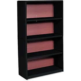 Safco 4-Shelf ValueMate� Economy Bookcase Black by Safco