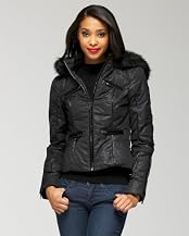 Snake Embossed Puffer Jacket