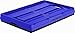 CleverMade CleverCrates 46 Liter Collapsible Storage Bin/Container: Solid Wall Utility Basket/Tote, Iris Blue