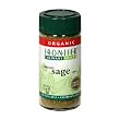 Frontier Organic Sage Leaf, Ground, 0.8-Ounce Container (Pack of 4)