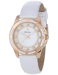 Bulova Women's 98P119 Enamel Inlayed Case Watch