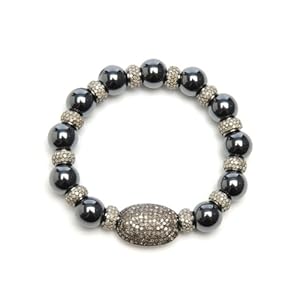 Sterling Silver 8.13ct Diamond Cord Bracelet Fashion Jewelry