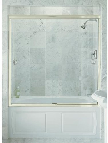 KOHLER K-704414-L-ABV Devonshire Bypass Shower Door, Anodized Brushed Bronze