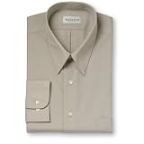 Van Heusen Wrinkle Free Fitted Solid Poplin Dress Shirt - Point Collar