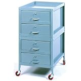 Four-Drawer Tool Toter: 34 1/2" H x 18" W x 24" D Stand Color: Dove Gray