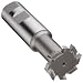 Niagara Cutter TS109 T-Slot Shank Type Cutter, High Speed Steel, Uncoated (Bright), Weldon Shank, 10 Helix Angle, 1-1/2" Cutter Diameter, 8 Tooth, 1/4" Width