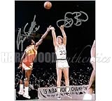 LARRY BIRD AUTO 8x10 vs 'WILKINS' - Autographed NBA Photos