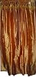 Womens Gift Idea-silk Sari Curtains-2 Rust Brown Panels Drapes, Window Treatment