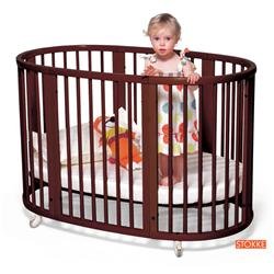 Sleepi Crib Without Mattress in Walnut