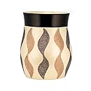 Popular Home The Shimmer Collection Waste Basket, Gold