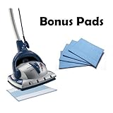 Euroflex Monster EZ1 Steam Mop and Floor Steam Cleaner With Carpet Glide And 2 Extra Bonus Microfibre replacement Pads (5 Total Pads) - WE ARE NOW SHIPPING THESE IN RED see second picture