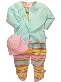 Multi-Stripe Pink/ Yellow/ Aqua Outfit #1