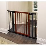 Munchkin Wood and Steel Designer Gate, Dark Wood/Silver