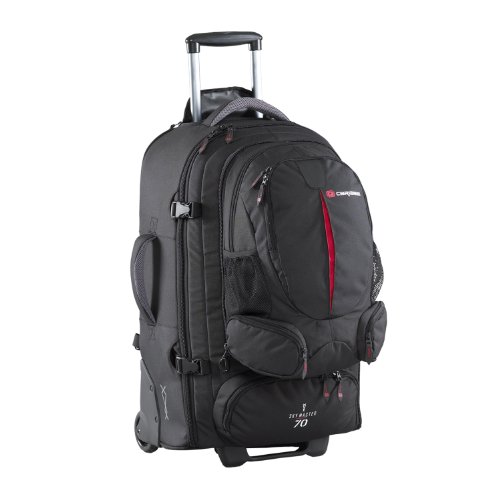 Caribee Wheeled Travel Pack Sky Master 70 Backpack (Black) On Sale