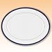 Lenox Federal Cobalt Platinum Bone China 13 Oval Platter