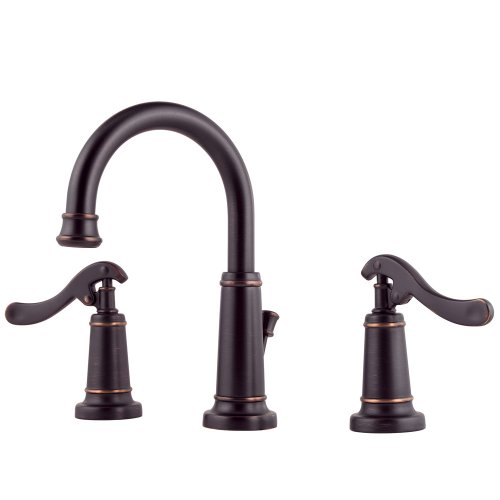 Price Pfister 049-YP0Y Ashfield Widespread Arc Lavatory Faucet with Pop-Up, Tuscan Bronze