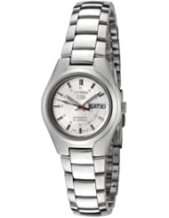 Seiko Womens SYMC21 Seiko 5 Automatic Silver Dial Stainless Steel Watch