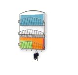 Three Tiered Letter Holder - Wall Mounted (Chrome) (15.75H x 12 x 2.5D)