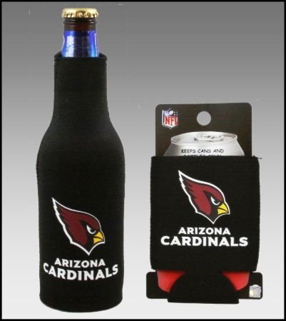 SET OF 2 ARIZONA CARDINALS CAN & BOTTLE KOOZIE COOLER