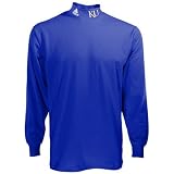 adidas Kansas Jayhawks Royal Blue First Round Mock Neck Shirt