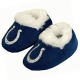 INDIANAPOLIS COLTS OFFICIAL LOGO BABY BOOTIE SLIPPERS 0-3 MOS