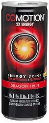 Comotion  Energy Drink, 2x Energy, Dragonfruit, 8.4 Ounce Cans (Pack of 12)