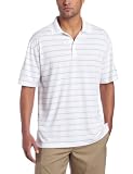 NIKE Men's Tech Core Stripe Golf Polo Shirt, White, Large