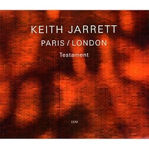 Keith Jarrett Paris/London:Testament cover 