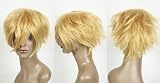 Cosplayland - short layered Naruto heat-resistant blond Cosplay Wig