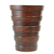 Handmade Mango Wood Decorative Vase With Striking Multi-tier Design