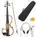 Cecilio 4/4 CEVN-2Y Solid Wood Electric/Silent Violin with Ebony Fittings in Style 2 - Full Size - Y