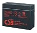 CSB HC1217W - 12 Volt/4.5 Amp Hour (17 Watts) Sealed Lead Acid Battery with Recessed Polarized Terminals