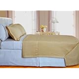 3pc- Gold Coverlet King Cal.King Size Set 400 Thread Count Egyptian Cotton By... by 