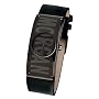 Morgan Ladies Black Case Black Strap Watch