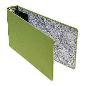 Green Canvas Legal 3-Ring Binder for 8-1/2 x 14 Sheets, 2 Capacity (ESSS25572)