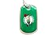 Boston Celtics Dog Tag Domed Necklace Charm Chain Nba