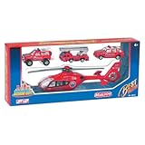 Fire Helicopter with 3 Vehicles