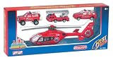Fire Helicopter with 3 Vehicles