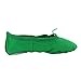 MSMAX Kids Canvas Ballet Shoes Women Ponite Dancing Flats Green 7 M US Toddler