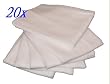 Mullwindeln wei� 60/80 - 20er Pack